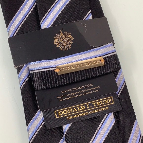 President Donald J Trump Signature Collection Silk Stripes neck tie NEW NWT - Picture 6 of 13